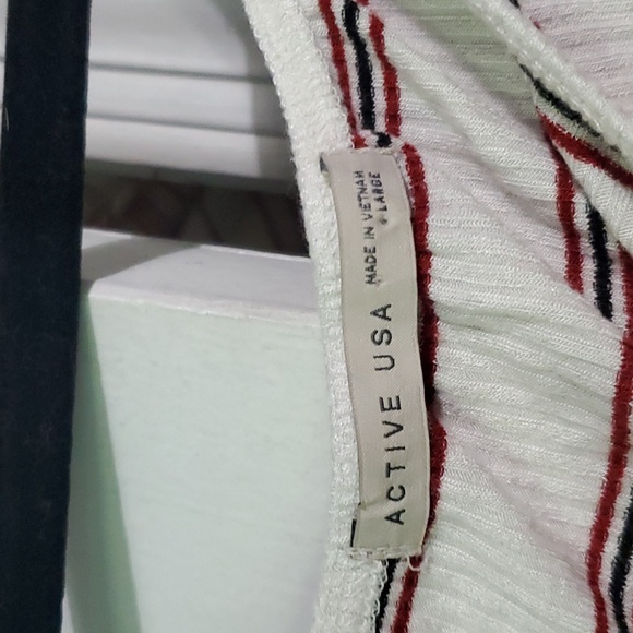 2/$5 Off-the-shoulder Striped Top - Picture 2 of 5